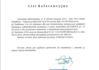 list referencyjny