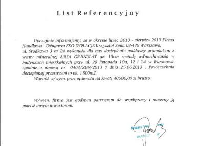 list referencyjny